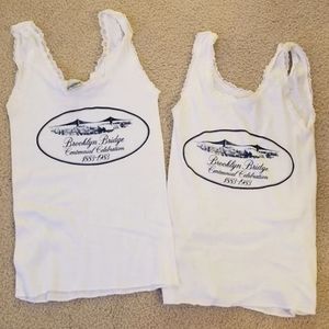 Pair of Vintage 1983 Brooklyn Bridge Tank Tops